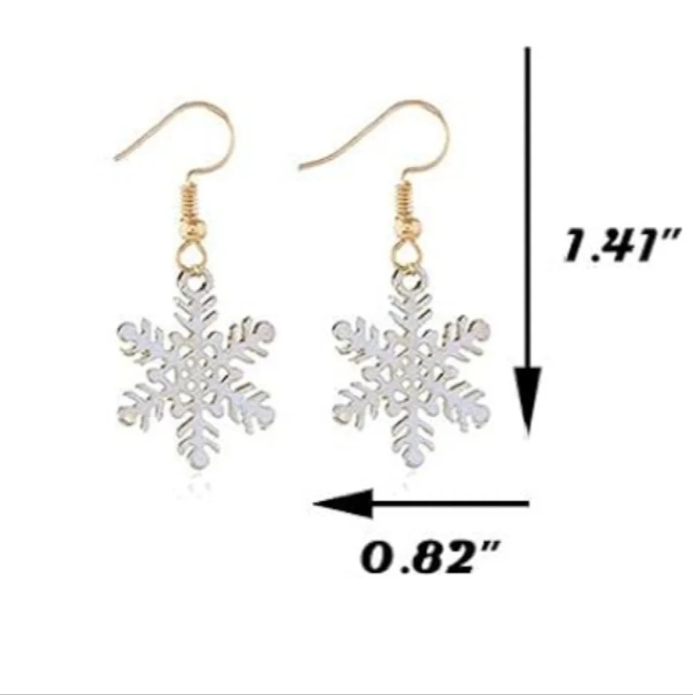 Snowflake Dangle Earrings